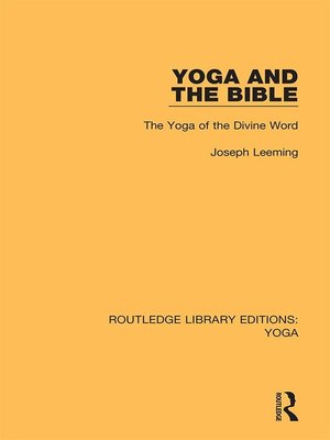 cover image of Yoga and the Bible